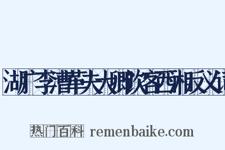 湖广李漕革夫大卿饮客西湘反义词是什么意思的图片